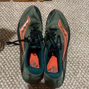 Saucony Teal and Orange Athletic Shoes